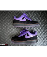 Authenticity Guarantee 
Nike Air Force 1 Sneaker Men&#39;s US 8 Black Purple... - £77.86 GBP