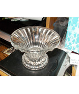 Crystal Glass Candy Dish and Candle Holder 2010s