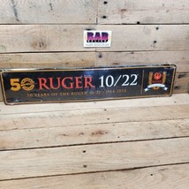 1964-2014 50 Years Ruger 10/22 Anniversary Collector’s Series Embossed Tin Sign  - £39.52 GBP