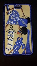 Zeta Phi Beta Sorority Embroidered Diva Lady Luggage Tag - £5.79 GBP