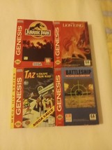 sega genesis game lot Lion King,Jurassic Park, Taz, Battleship Game Lot of 4 Cib - £51.45 GBP
