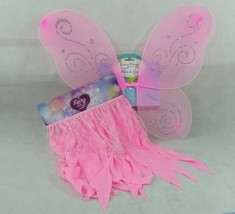 BRAND NEW PINK FAIRY WINGS WITH FAIRY SKIRT SET - $14.34