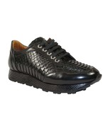 Men&#39;s GENIO Turkey Genuine Python Snake Leather Shoes 120197327 Black - $283.50