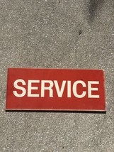 vtg automotive red service 2 sided sign 28 x 12” - £233.53 GBP
