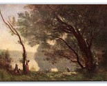 Souvenir de Mortefontaine Painting By Jean-Baptiste-Camille UNP DB Postc... - $3.91