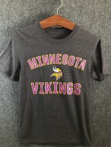 Minnesota Vikings T-Shirt Fanatics Womens Size Small Gray Short Sleeve Football - £8.34 GBP