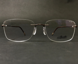 Silhouette Eyeglasses Frames 5561 BS 6040 Purist Harmonious Brown 56-19-150 - £183.49 GBP