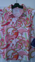 NWT Ladies IBKUL ICIKULS Karin Pink Sleeveless Golf Shirt S M L XL & 2XL UPF 50 image 2