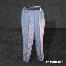 Womans Sigrid Olsen Gray on Gray Linen/Silk Pants Size 12 - £19.54 GBP