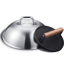 Griddle Accessories For Blackstone, Commercial Grade 12 Inch Heavy Duty Round Me - £44.09 GBP