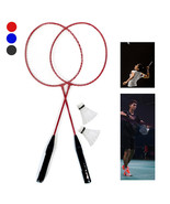 2 Player Badminton Racket Set Team Sports Recreational Carry Bag 5 PC Co... - £21.89 GBP