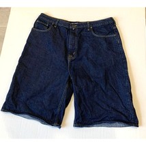 Nautica Jeans Mens Size 40 Dark Denim Jeans Shorts Carpenter Vintage - $26.72