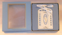 New Wedgwood Blue White Jasperware Our  First Home 2006 Christmas Tree Ornament - £19.97 GBP