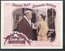 Desk Set 11x14 Lobby Card #3 Spencer Tracy Katherine Hepburn Comedy - £29.01 GBP