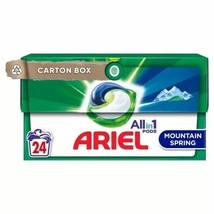 ARIEL Pods Laundry Detergent All-in-1 pods MOUNTAIN SPRING -24 pods-FREE... - $26.72