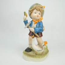 Collectors Choice Series By Flambro Figurine Boy Backpack Pick Goose SEHZT - £7.94 GBP