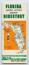 Florida Limited Access Highway Directory with Maps 1968 - £29.75 GBP