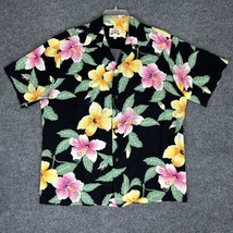 Pineapple Juice Hawaiian Shirt Mens Large Black Aloha AOP Short Sleeve A... - £18.14 GBP