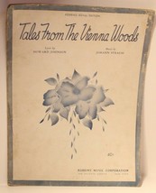 Tales From The Vienna Woods Sheet Music Howard Johnson Johann Strauss 1941 - $6.92