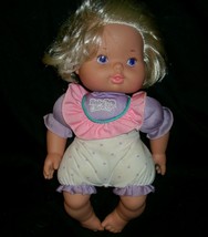 14&quot; Vintage 1993 Baby Check Up Doll Blonde Girl Kenner Toy Stuffed Animal Plush - £18.67 GBP
