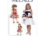 McCall&#39;s Pattern Company M7074 Children&#39;s/Girls&#39;/18&quot; Dolls&#39; Dresses and ... - $6.81