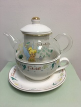 Disney Ceramic Glass Teapot and Cup set - Tinker Bell Disney - Mothers D... - £46.37 GBP