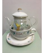 Disney Ceramic Glass Teapot and Cup set - Tinker Bell Disney - Mothers D... - £45.62 GBP