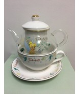 Disney Ceramic Glass Teapot and Cup set - Tinker Bell Disney - Mothers D... - $79.32 CAD