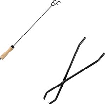 Bundle From Sunnydaze Includes A 26-Inch Long Steel Fire Pit Poker Stick And - £61.49 GBP