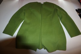 Talbots Green Pistachio Duster Jacket Womens Size 6 Long Sleeves No Pockets - £15.57 GBP