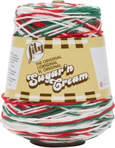 Lily Sugar&#39;n Cream Yarn - Cones-Mistletoe - £19.42 GBP