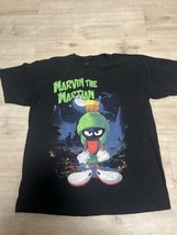 Marvin The Martian Shirt Black Size 1X Looney Tunes Vtg Short Sleeve Rare Taz - $57.98