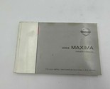 2004 Nissan Maxima Owners Manual Handbook G04B27010 - $14.84