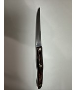 Cutco 1721 JH KMTrimmer Knife Serrated Blade Brown Swirl Handle Wear And... - $35.00