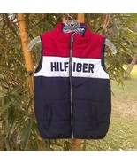 Tommy Hilfiger Puffer Vest Sleeveless Zip Front Color Block Pockets Jack... - £33.00 GBP