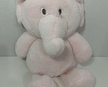 Kellytoy plush light pink elephant rattle baby toy crinkle ears stuffed ... - £8.17 GBP