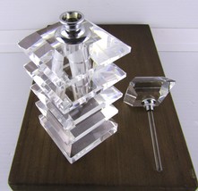 Sagebrook 5 Tier Clear Crystal Perfume Bottle Decanter 5 1/2&quot; Screw In S... - £34.38 GBP