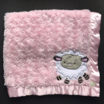 Fisher Price Baby Blanket Lamb Sheep Satin Trim Embroidered Lovey - £10.18 GBP