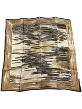 Vintage Glentex Brown Shades Abstract 23&quot; Square Acrylic Ombre Japan - £9.49 GBP