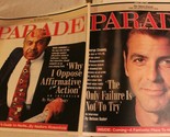 Parade Newspaper Lot of 2 May and June 1998 Vintage George Clooney - £6.32 GBP