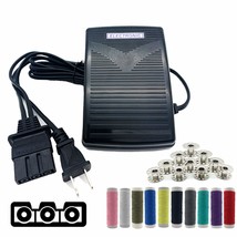 Foot Pedal And Power Cord For Brother Sewing Machine,Double Line Cvt Var... - $37.99