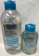 Garnier SkinActive Micellar Cleansing Water All in 1 Waterproof Makeup*Twin Pack - £11.87 GBP