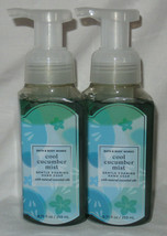 Bath &amp; Body Works Gentle Foaming Hand Soap Lot Set Of 2 Cool Cucumber Mist - £19.55 GBP
