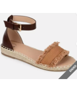 Journee Collection Women&#39;s Womens Tristeen Espadrille Shoes MED BROWN Sz... - $41.10 CAD