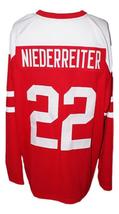 Any Name Number Team Switzerland Retro Hockey Jersey Red Any Size image 2