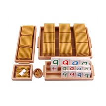 Kghios Montessori Golden Beads Materials Decimal System Bank Game Montes... - £174.62 GBP