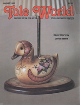 Tole World august 1983 Devoted to the Fine Art of Tole &amp; Decorative Painting - £1.37 GBP