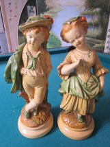 Niepolds Borghese Pair of Figurines, boy and Girl, Circa 1900 to 1970 - £55.92 GBP