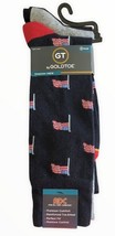 GoldToe Signature 3 Pair Socks ADC Moisture Control Shoe Sz 6-12.5 USA Flag - £19.32 GBP