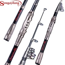Sougayilang Telescopic Spinning Fishing Rod 1.8-3.   Fishing Rod With Multicolor - £68.42 GBP